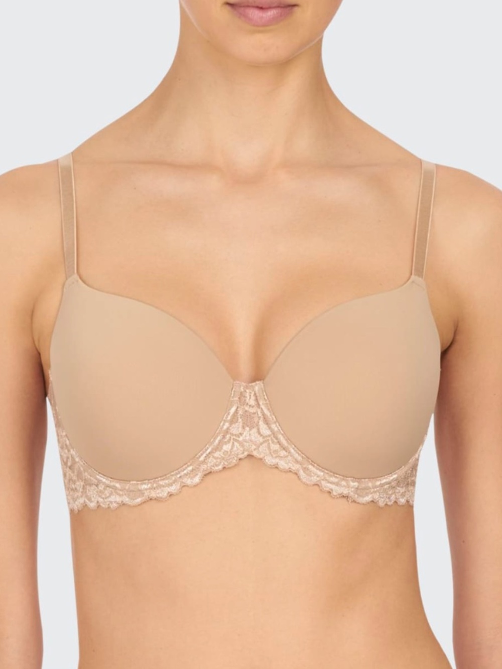 Natori 38DDD Bra Nude Tan Renew Full Fit Contour Underwire Lace